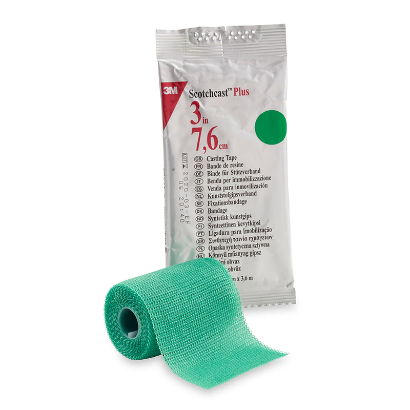3M™ Scotchcast™ Plus Green Cast Tape, 3 Inch X 4 Yard, Sold As 10/Case 3M 82003G