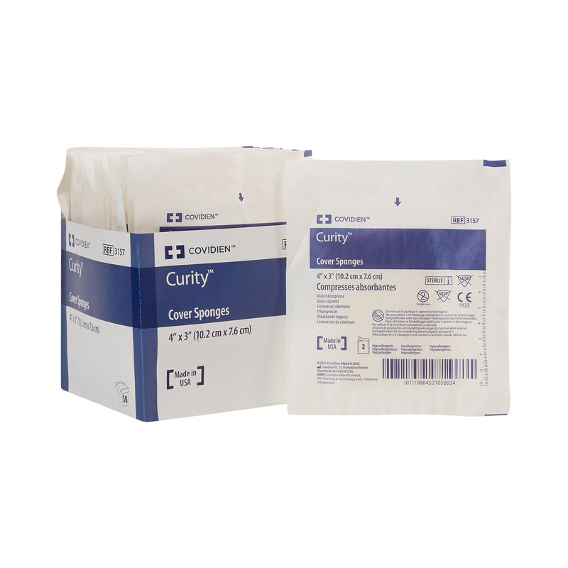 Curity™ Sterile Nonwoven Sponge, 3 X 4 Inch, Sold As 25/Tray Cardinal 3157