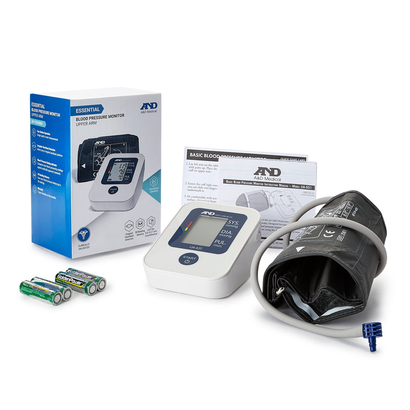 A&D Medical Essential Wide Range Cuff Blood Pressure Monitor, Sold As 1/Each A&D Ua-651