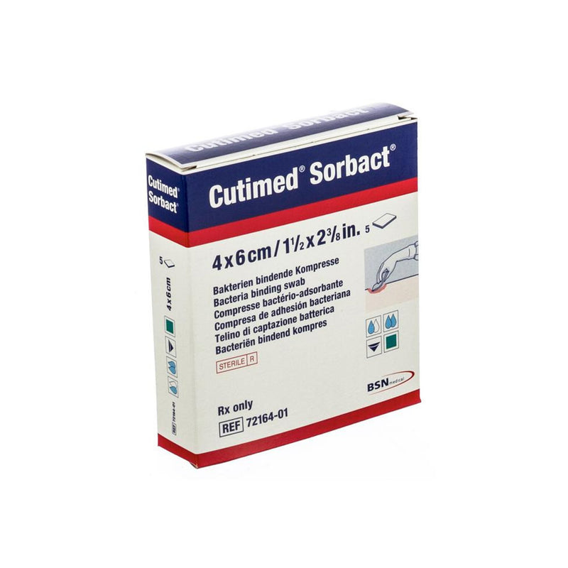 ANTIMICROBIAL MESH DRESSING CUTIMED® SORBACT® 1-3 5 X 2-2 5 INCH STERILE, SOLD AS 5/BOX, BSN 7216413