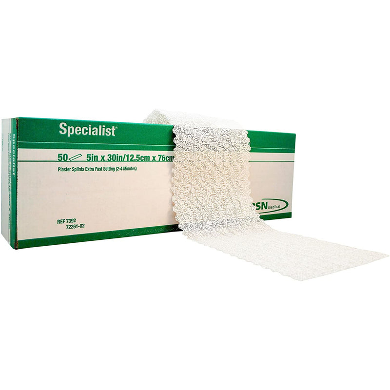 Specialist® Plaster Splint, 5 X 30 Inch, Sold As 50/Box Bsn 7392