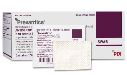 Pdi™ Prevantics™ Antiseptic Pad, Sold As 100/Pack Fisher 23-100-110