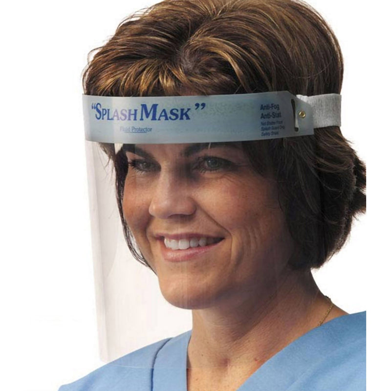 Face Shield Splash Mask™ One Size Fits Most Full Length Anti-Fog Disposable Nonsterile, Sold As 24/Box Market 7044
