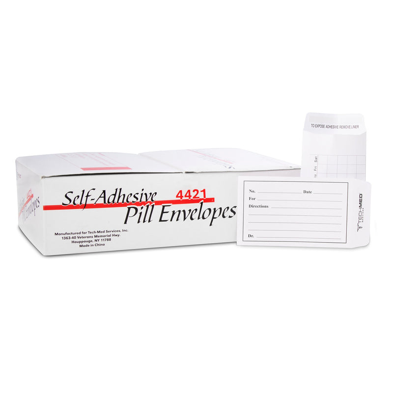 Tech-Med® Pill Envelope, 3-/2 X 2-1/4 Inch, Sold As 500/Box Dukal 4421