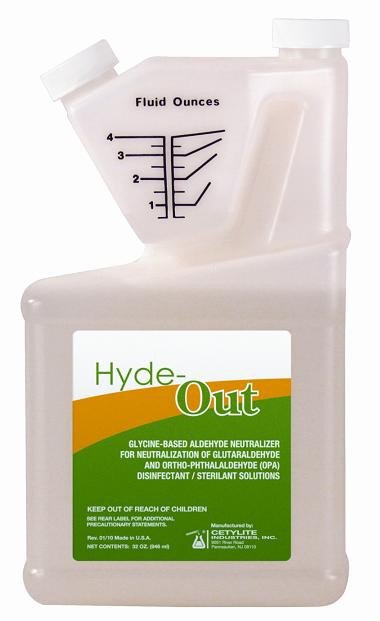 Hyde-Out® Opa/Glutaraldehyde Neutralizer, Sold As 12/Case Cetylite 0128