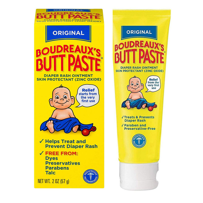 Boudreaux'S Original Butt Paste Diaper Rash Treatment, 16% Zinc Oxide, 2 Oz Tube, Scented, Sold As 1/Each Blairex 62103033302