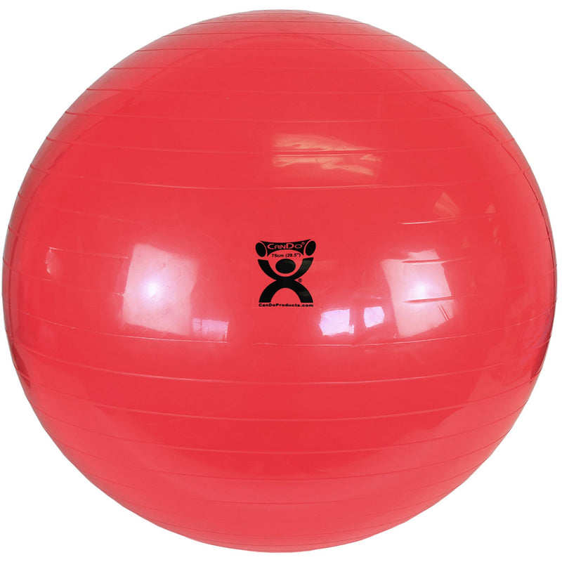 Cando® Inflatable Exercise Ball, Red, 30 Inches, Sold As 1/Each Fabrication 30-1804