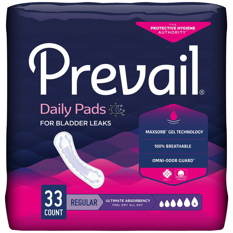 Prevail® Daily Pads Ultimate Bladder Control Pad, 16-Inch Length, Sold As 33/Pack First Pv-923/1