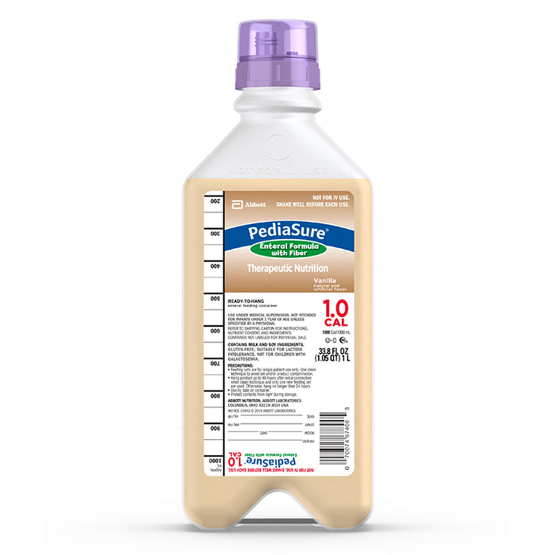 Pediasure® 1.0 Cal With Fiber Tube Feeding Formula, 1-Liter Ready To Hang Container, Sold As 8/Case Abbott 67405