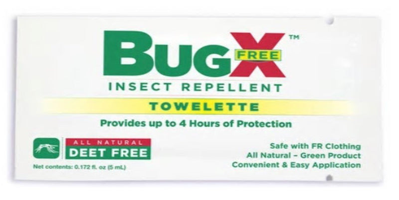 Bugx, Towelette Deet Free (50/Bx), Sold As 50/Box Coretex 12844