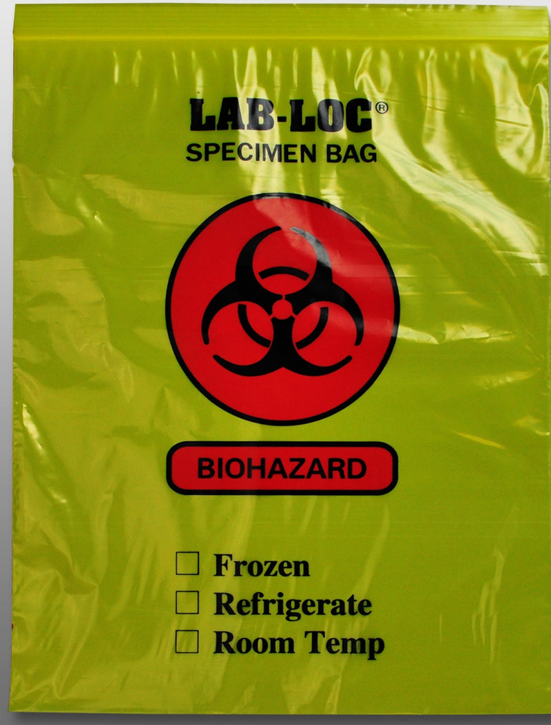 Lab-Loc® Specimen Transport Bag, 12 X 15 Inch, Sold As 1000/Case Elkay Lab221215Ye