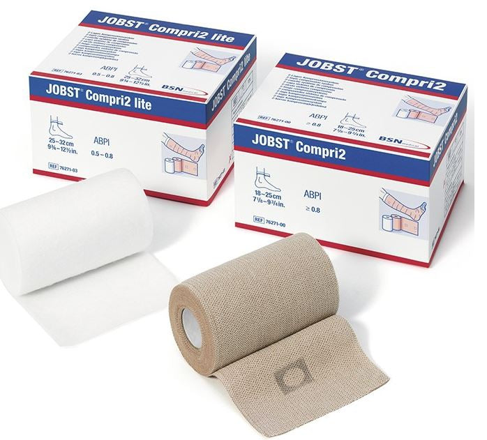 Jobst® Compri2 No Closure 2 Layer Compression Bandage System, 9-3/4 – 12-1/2 Inch, Sold As 1/Each Bsn 7627101
