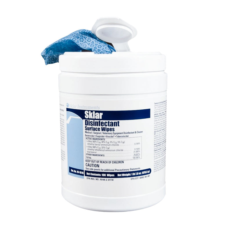 Sklar® Surface Disinfectant Cleaner Wipes, Sold As 6/Case Sklar 10-1616