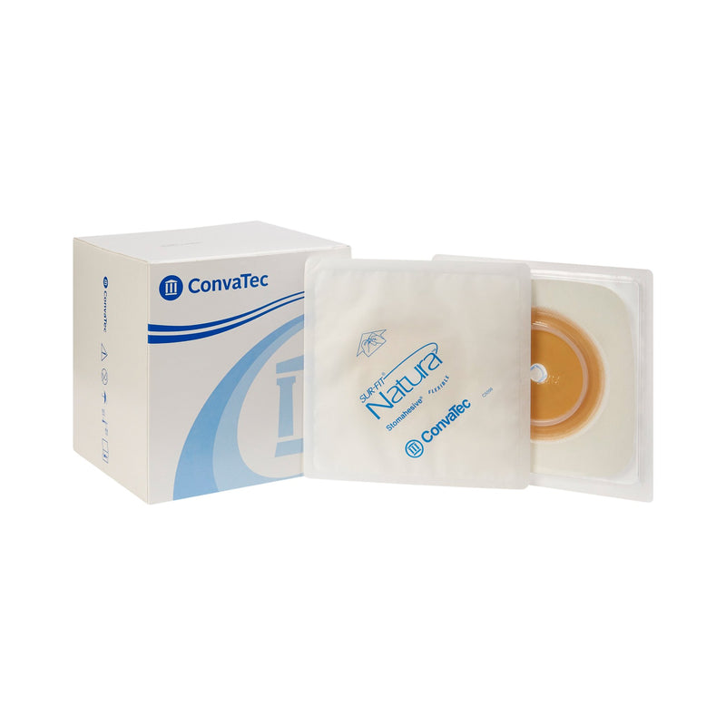 Sur-Fit Natura® Colostomy Barrier With 1 3/8-1¾ Inch Stoma Opening, White, Sold As 10/Box Convatec 125260