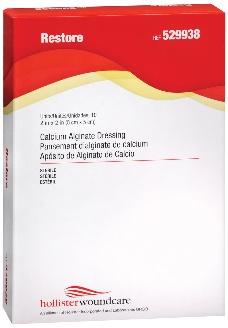 Restore™ Calcium Alginate Dressing, 2 X 2 Inch, Sold As 1/Each Hollister 529938