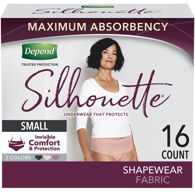 Depend® Silhouette® Maximum Absorbent Underwear, Small, Sold As 32/Case Kimberly 51413