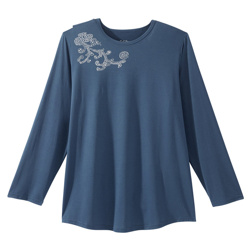 Silverts® Open Back Adaptive Shirt, 3X-Large, Navy Blue, Sold As 1/Each Silverts Sv196_Sv2122_3Xl