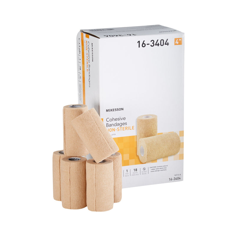 Mckesson Self-Adherent Closure Cohesive Bandage, 4 Inch X 5 Yard, Sold As 18/Case Mckesson 16-3404