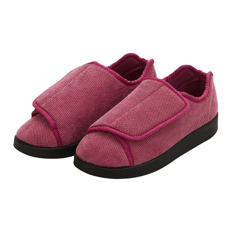 Silverts® Women'S Double Extra Wide Easy Closure Slippers, Dusty Rose, Size 10, Sold As 1/Pair Silverts Sv15100_Svdrb_10