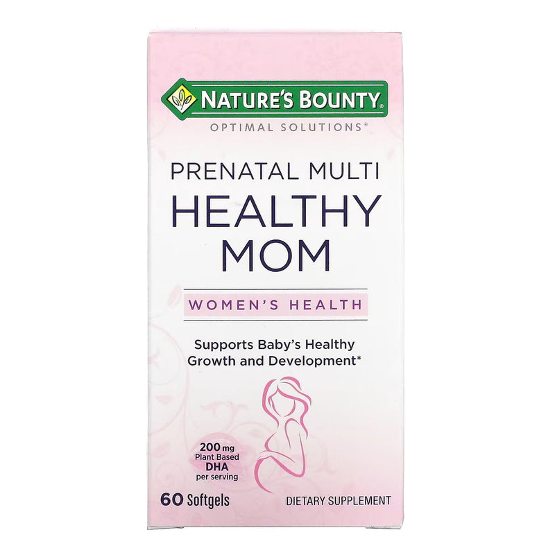 Prenatal, Cap Sgel Natures Bounty Healthy Mom 200Mg (60/Bt), Sold As 1/Bottle Us 07431264821