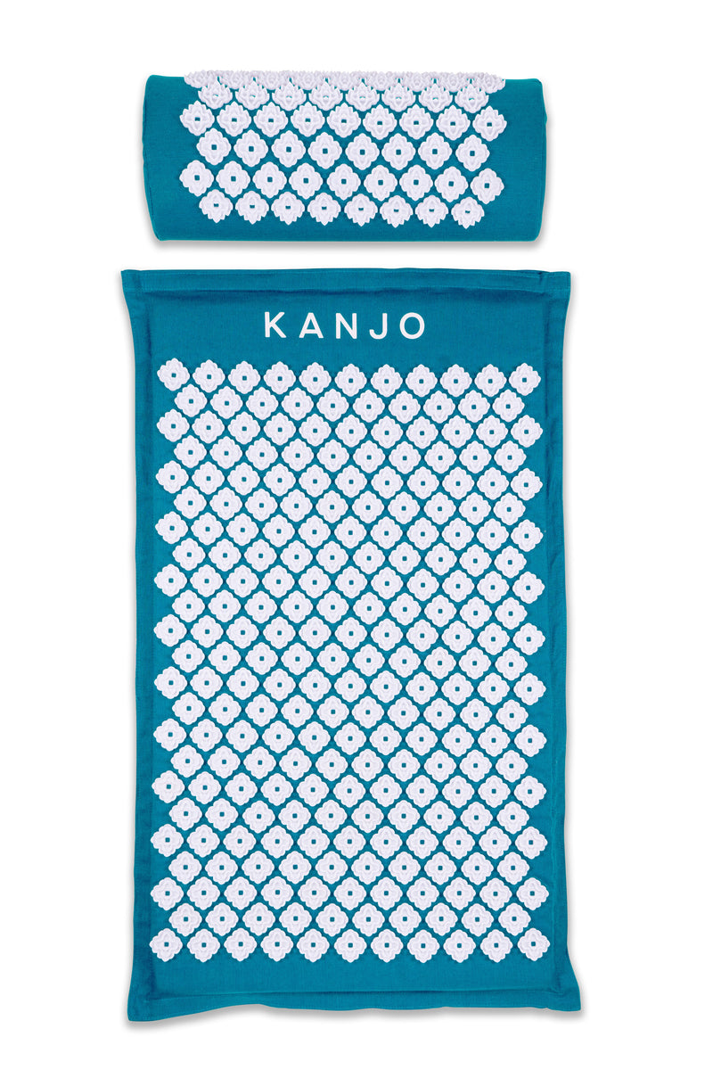 Kanjo Memory Foam Accupressure Mat Set, Teal, Sold As 1/Set Acutens Kansapm