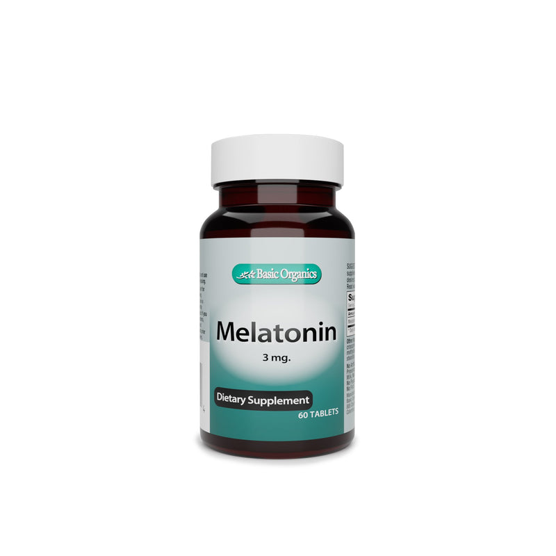 Basic Organics Melatonin Natural Sleep Aid, Sold As 1/Bottle Basic 05445821360
