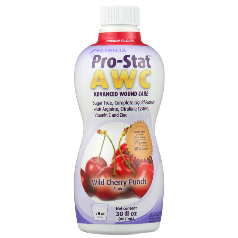 Pro-Stat® Sugar Free Awc Wild Cherry Punch Complete Liquid Protein, 30-Ounce Bottle, Sold As 1/Each Nutricia 78382