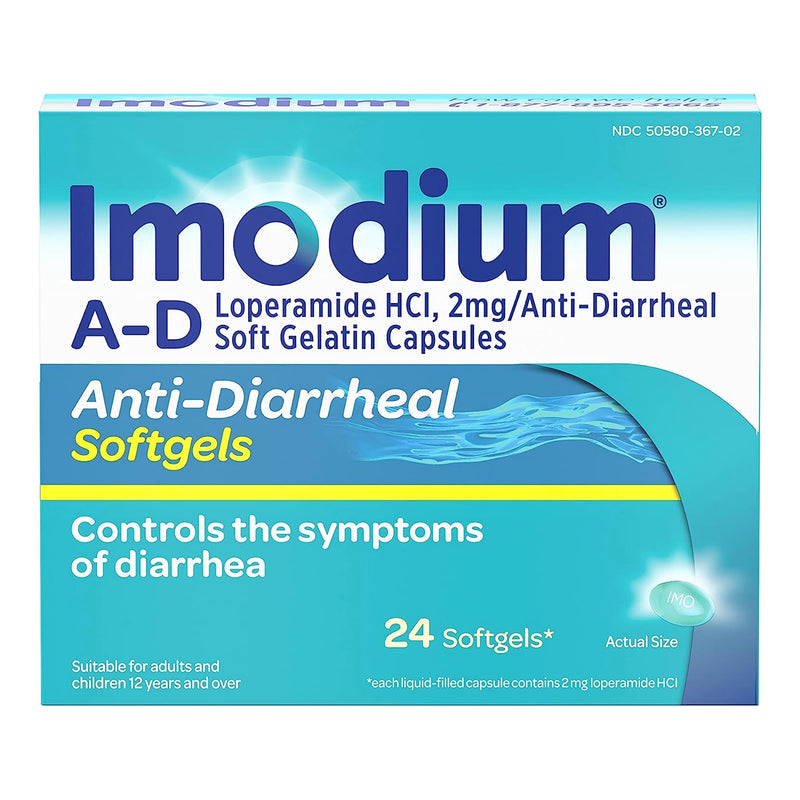 Imodium® A-D Anti-Diarrheal Softgels, Sold As 24/Box J 50580036702