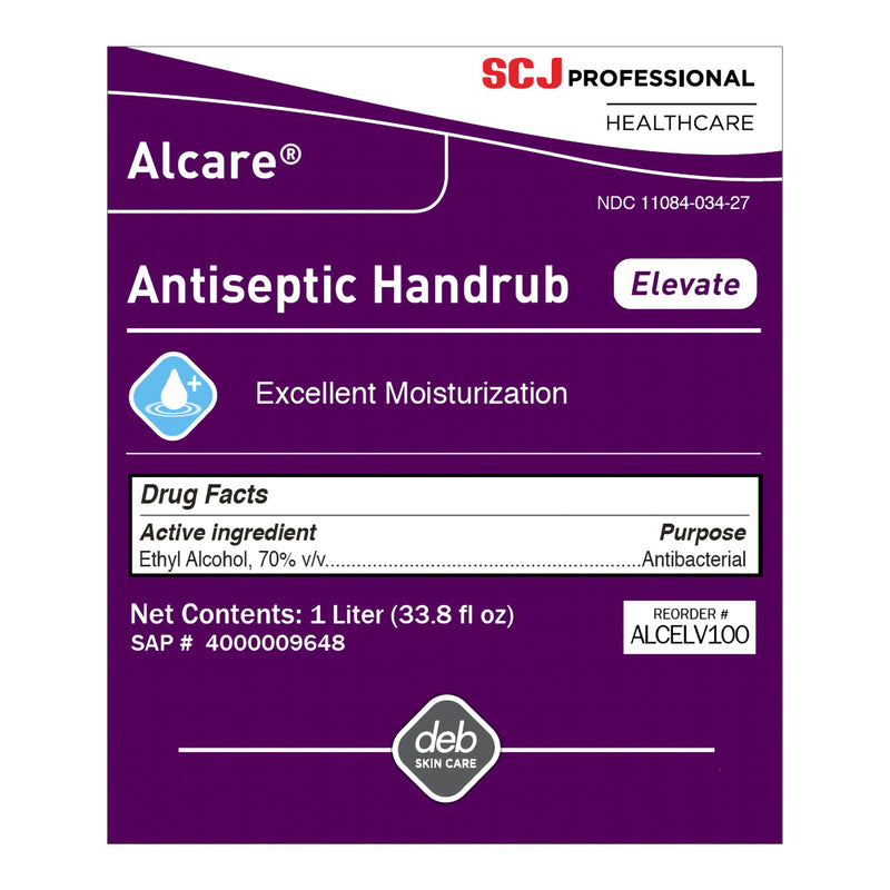 Sanitizer, Hand Alcare Elevateliq 1L (12/Cs), Sold As 12/Case Sc Alcelv100