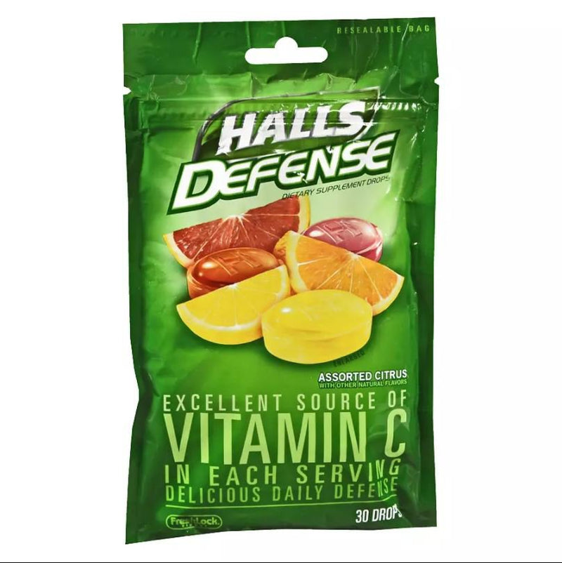 Halls® Defense Vitamin C Supplement, Sold As 1/Bag Cadbury 31254662754