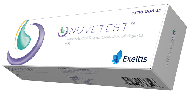 Nuvetest™ Bacterial Vaginosis (Bv) / Trichomoniasis Rapid Acidity Sexual Health Test Kit, Sold As 25/Box Exeltis 23710-008-25