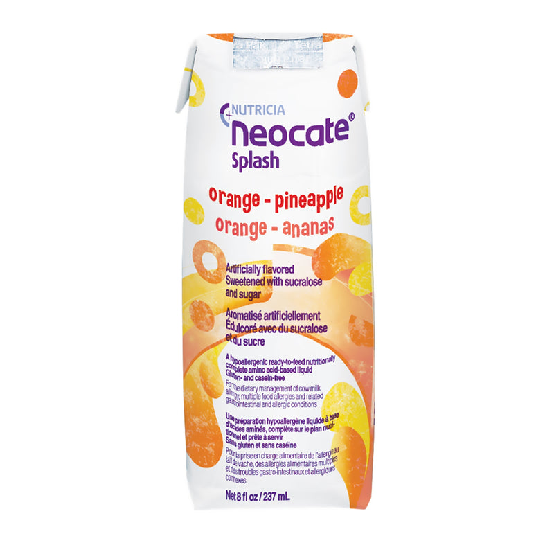 Neocate® Splash Orange / Pineapple Pediatric Oral Supplement / Tube Feeding Formula, 8 Oz. Carton, Sold As 1/Each Nutricia 122436