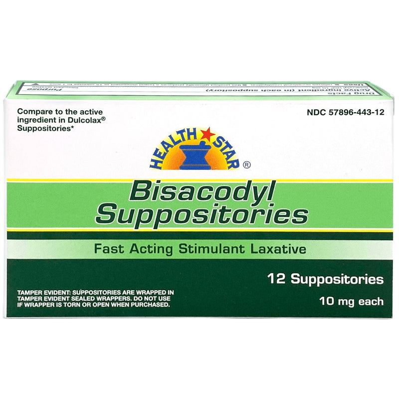 Health*Star Bisacodyl Laxative, Sold As 12/Box Geri-Care 444-12-Hst