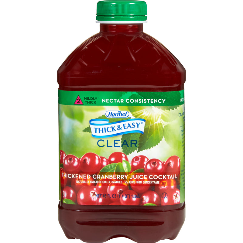 Thick & Easy® Nectar Consistency Cranberry Thickened Beverage, 46-Ounce Bottle, Sold As 1/Each Hormel 15813