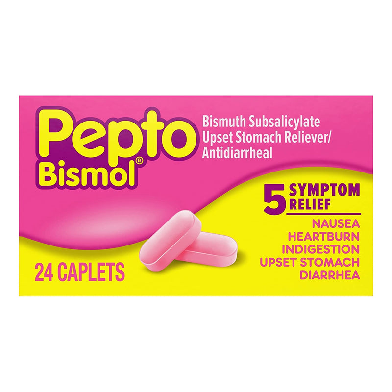 Pepto-Bismol, Capl (24/Bx), Sold As 1/Box Procter 37000047602