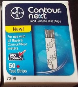 Contour® Next Blood Glucose Test Strips, Sold As 50/Box Ascensia 7309
