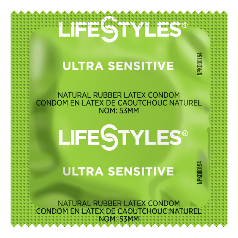 Lifestyles® Ultra Sensitive Latex Condom, Sold As 1/Case Sxwell 310159
