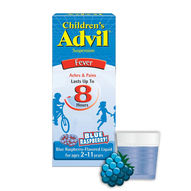 Children'S Advil® Ibuprofen Children'S Pain Relief, Blue Raspberry Flavor, Sold As 1/Each Glaxo 00573117412