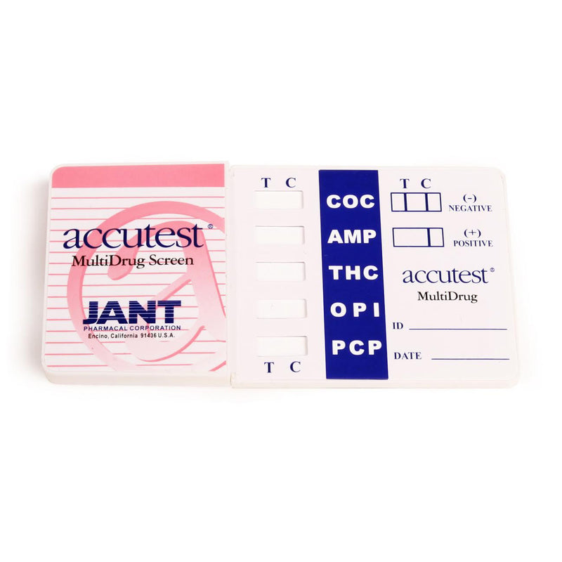 Accutest® 5-Drug Panel Drugs Of Abuse Test, Sold As 25/Box Jant Ds01Ac425