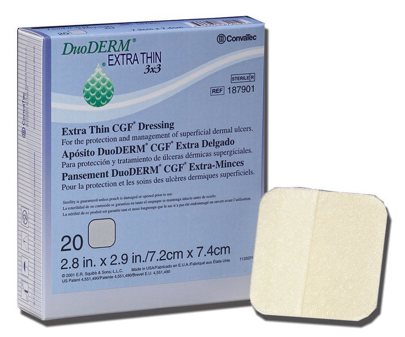 Duoderm® Extra Thin Hydrocolloid Dressing, 2 X 8 Inch, Sold As 10/Box Convatec 187961