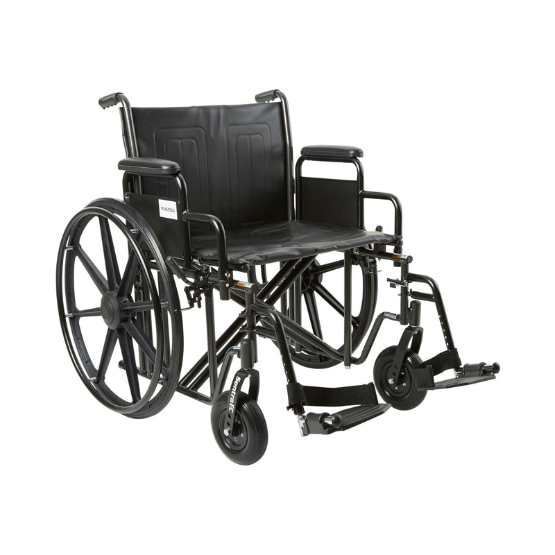 Mckesson Bariatric Wheelchair, 22 Inch Seat Width, Sold As 1/Each Mckesson 146-Std22Ecdda-Sf