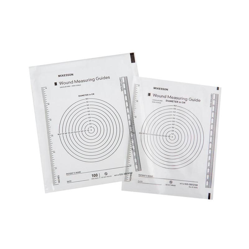 Mckesson Plastic Wound Measuring Guide, 5 X 7 Inch, Sold As 1/Each Mckesson 533-30012100