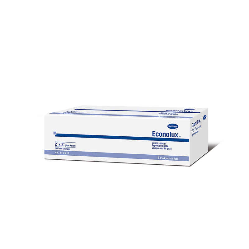 Econolux® Gauze Sponge, 2 X 2 Inch, Sold As 200/Box Hartmann 416814