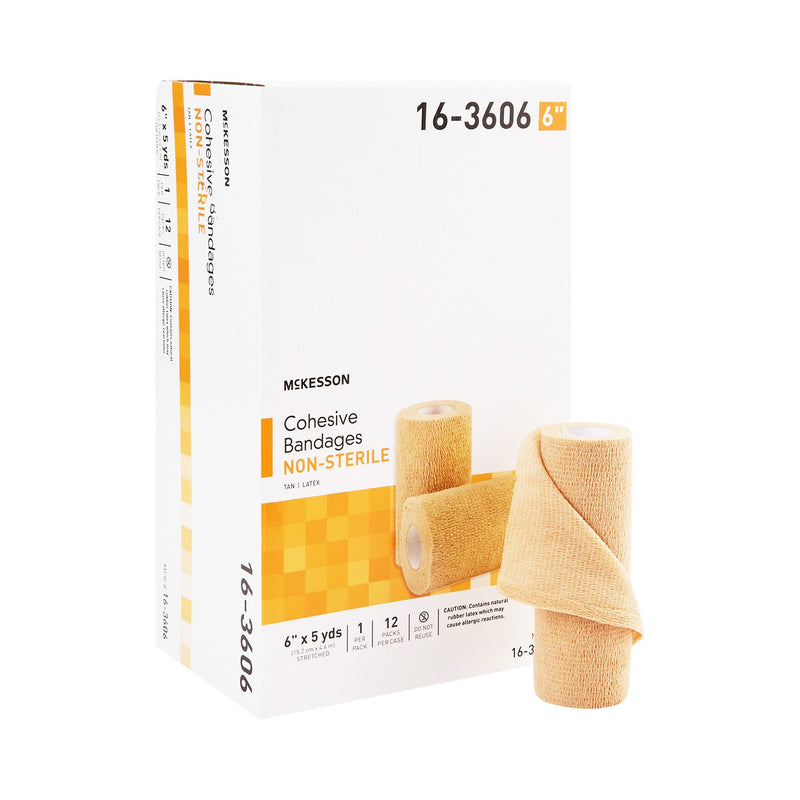 Mckesson Self-Adherent Closure Cohesive Bandage, 6 Inch X 5 Yard, Sold As 1/Pack Mckesson 16-3606