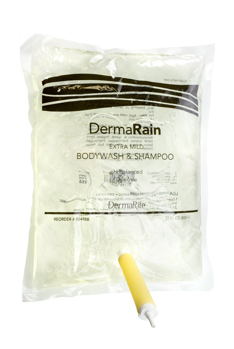 Dermarain® Shampoo And Body Wash 800 Ml Dispenser Refill Bottle, Sold As 12/Case Dermarite 0049Bb