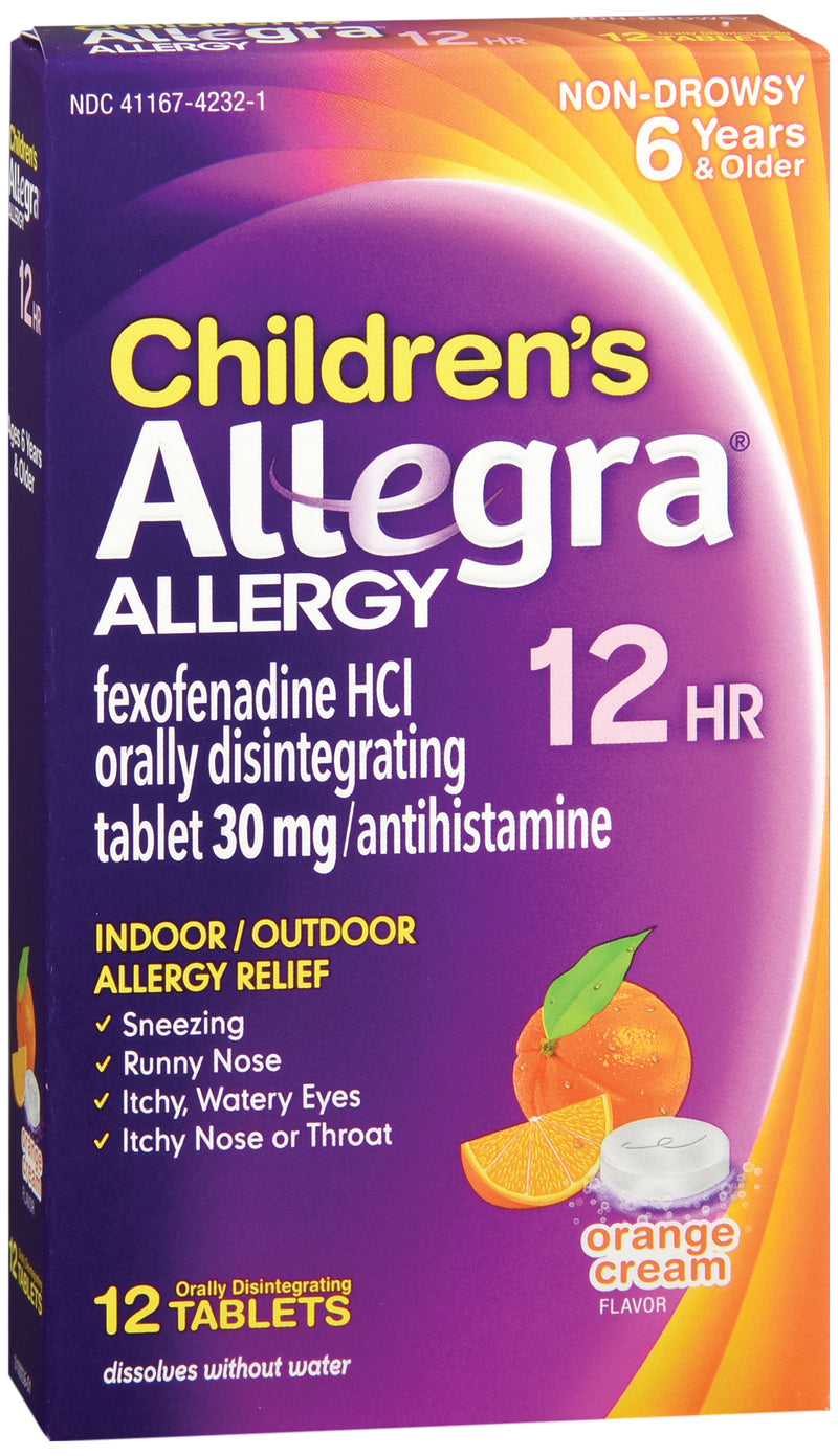 Children'S Allegra® Fexofenadine Children'S Allergy Relief, Sold As 1/Each Sanofi 41167423201