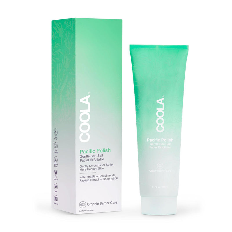 Facial Cleanser Coola® Pacific Polish Gentle Sea Salt Exfoliator Cream 3.4 Oz. Tube Scented, Sold As 24/Case Coola Cl10330