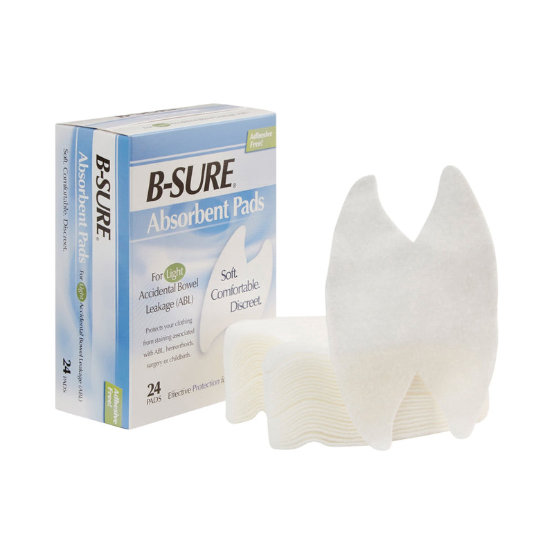 B-Sure® Light Incontinence Liner, One Size Fits Most, Sold As 24/Box Birchwood 14-7031-224