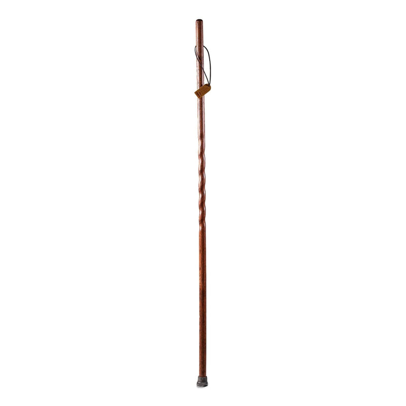 Brazos™ Twisted Oak Trekker Handcrafted Walking Stick, Red, 55-Inch, Sold As 1/Each Mabis 602-3000-1368