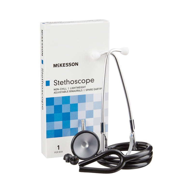 Mckesson Classic Stethoscope, Black Tubing, Sold As 1/Each Mckesson 01-660Bkgm